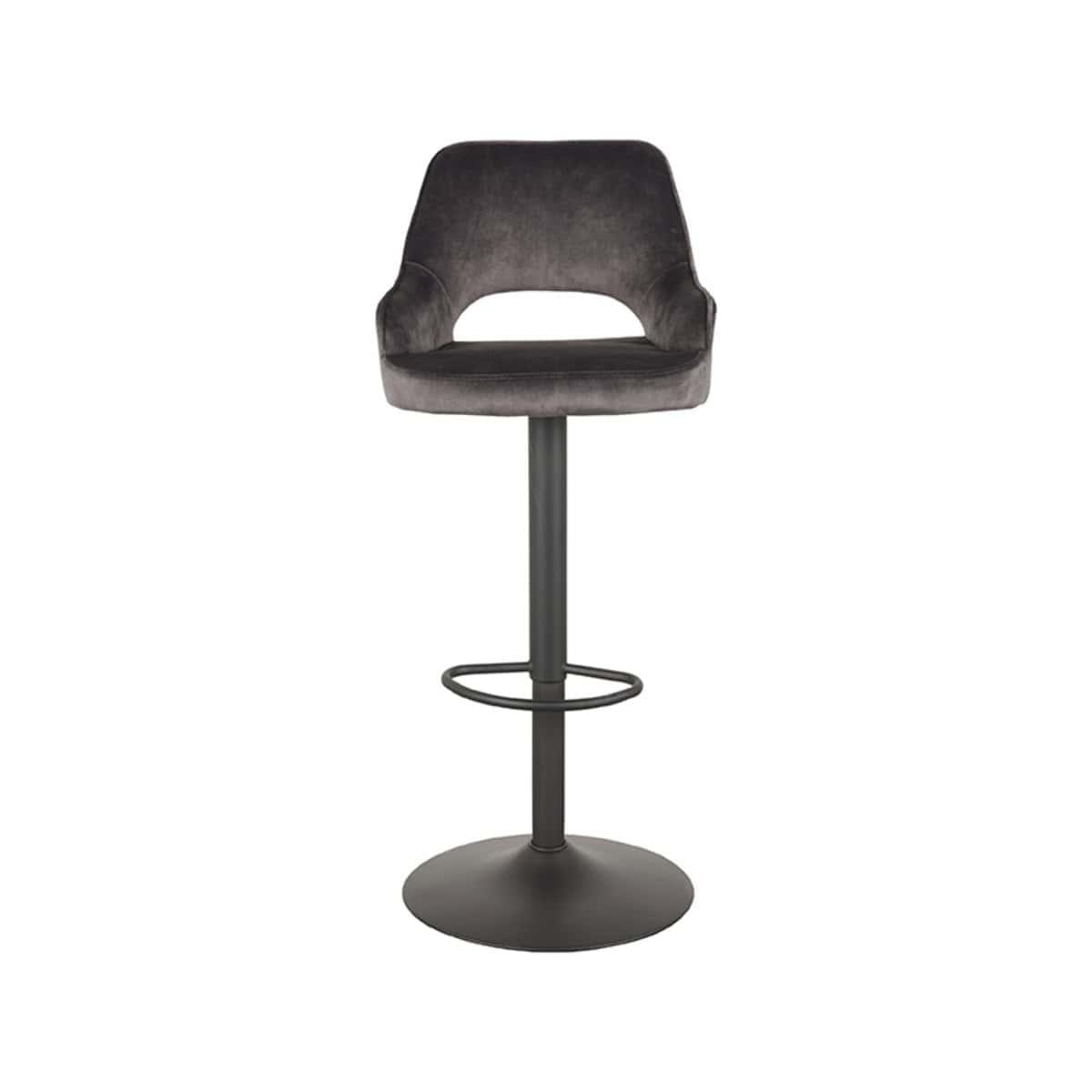 LABEL51 Barkruk Fer - Antraciet - Velours - Afbeelding 5