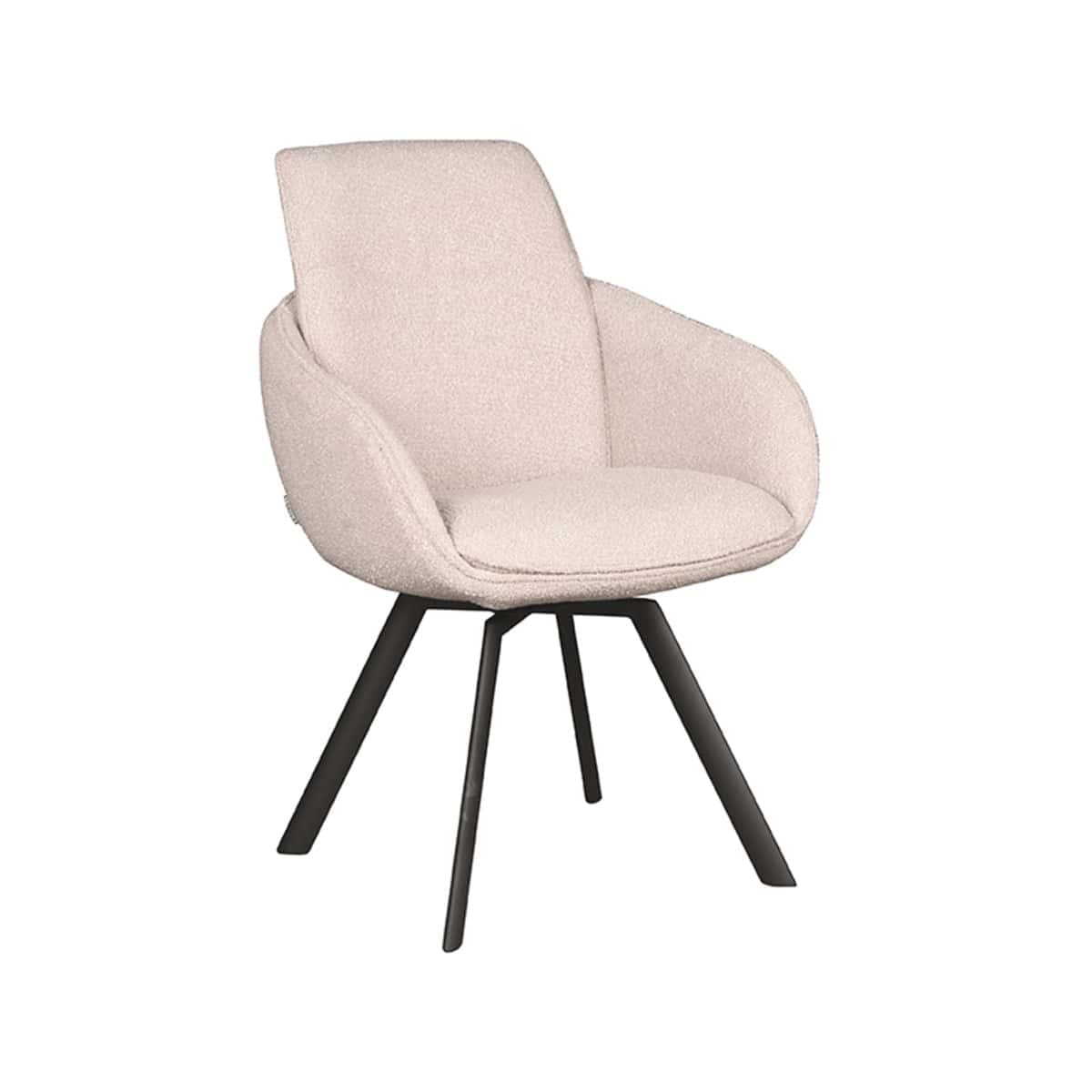 LABEL51 Eetkamerstoel Beauty - Naturel - Boucle - Afbeelding 2