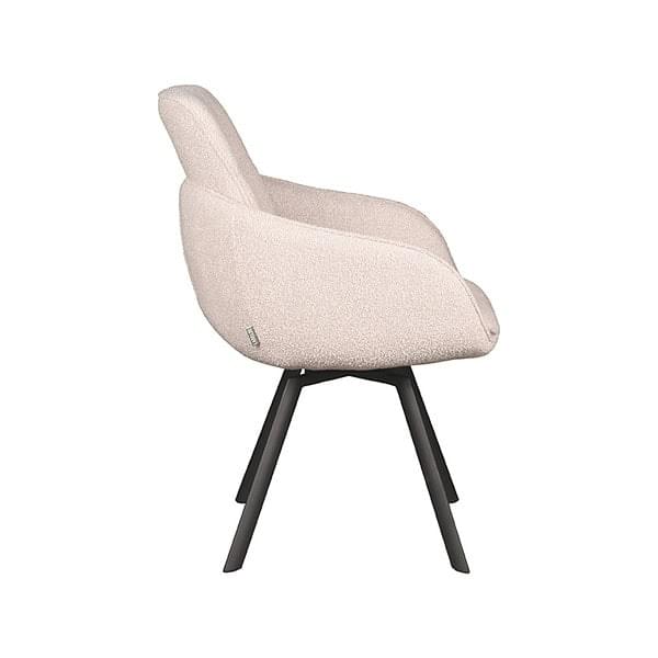 LABEL51 Eetkamerstoel Beauty - Naturel - Boucle - Afbeelding 4