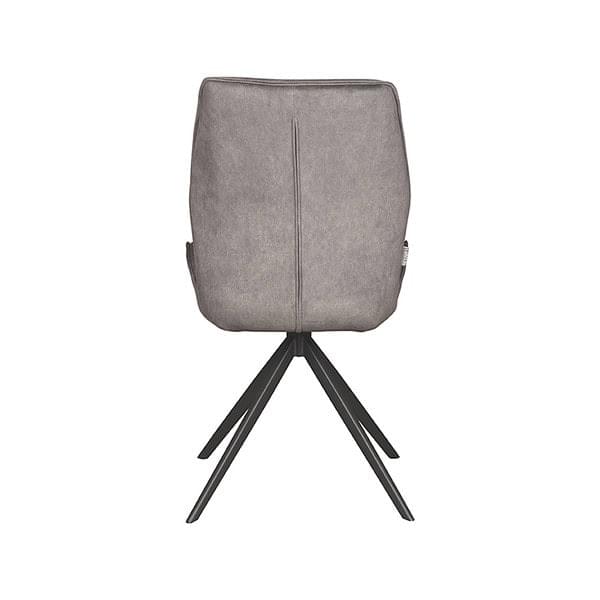 LABEL51 Eetkamerstoel Comfy - Antraciet - Cosmo - Zwart Onderstel - Afbeelding 4