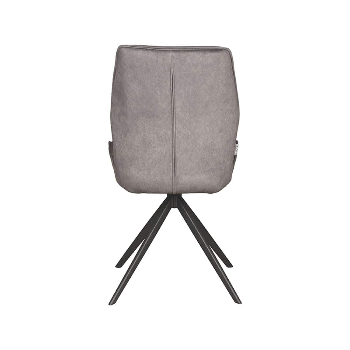 LABEL51 Eetkamerstoel Comfy - Antraciet - Cosmo - Zwart Onderstel - Afbeelding 4