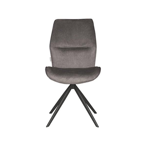 LABEL51 Eetkamerstoel Comfy - Antraciet - Cosmo - Zwart Onderstel - Afbeelding 2