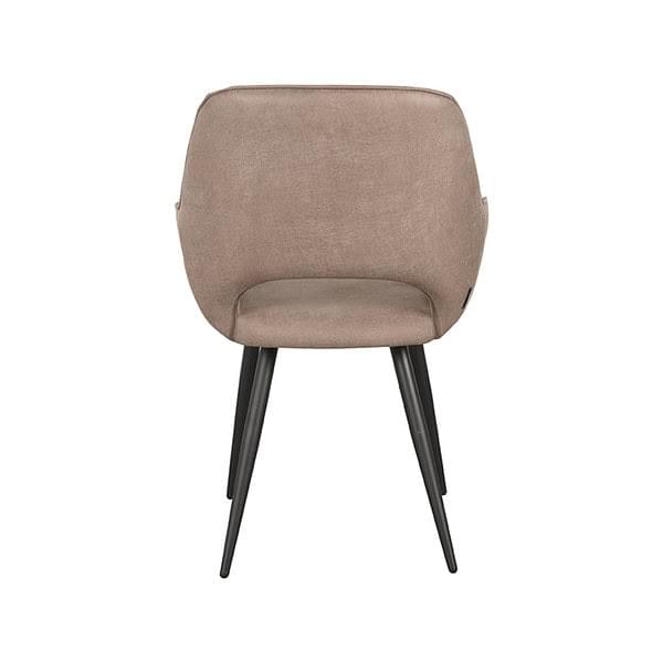 LABEL51 Eetkamerstoel Fer - Taupe - Micro Suede - Afbeelding 4