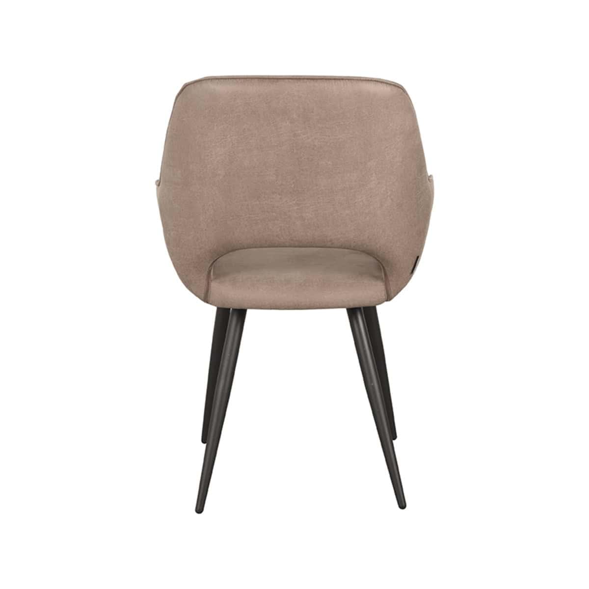 LABEL51 Eetkamerstoel Fer - Taupe - Micro Suede - Afbeelding 4