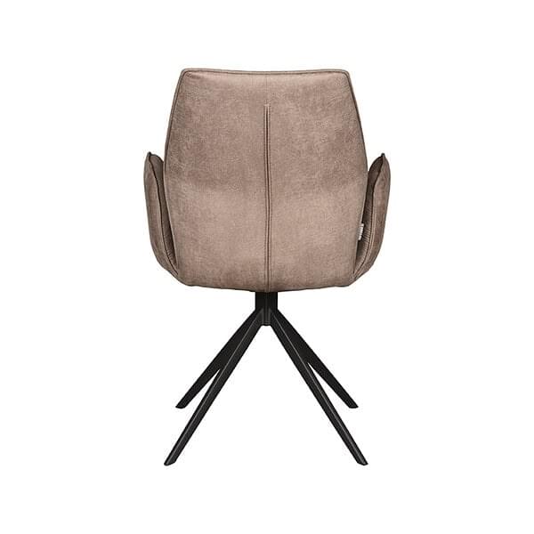 LABEL51 Eetkamerstoel Mellow - Taupe - Micro Suede - Afbeelding 5