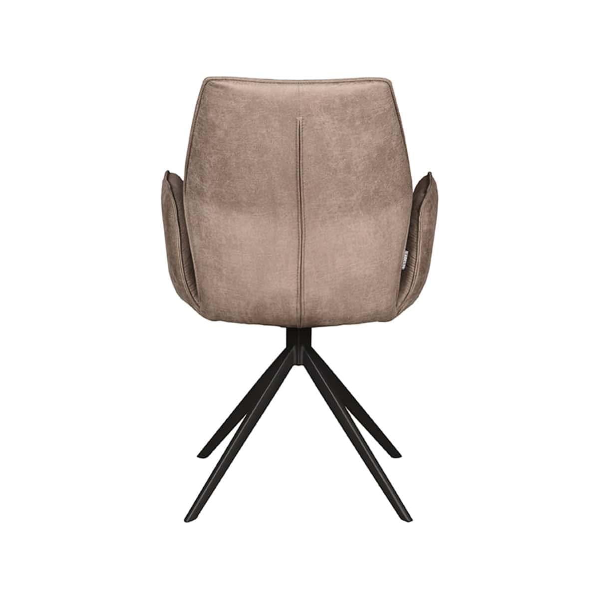 LABEL51 Eetkamerstoel Mellow - Taupe - Micro Suede - Afbeelding 5