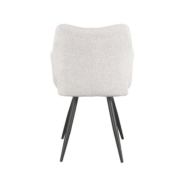 LABEL51 Eetkamerstoel Noud - Wit - Boucle - Afbeelding 4