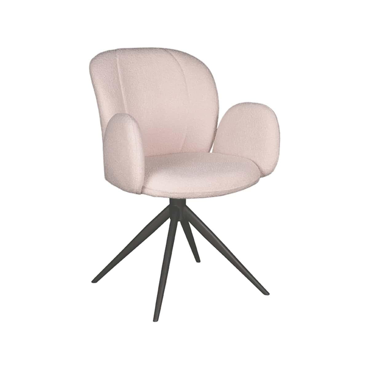 LABEL51 Eetkamerstoel Kimball - Naturel - Boucle - Afbeelding 2