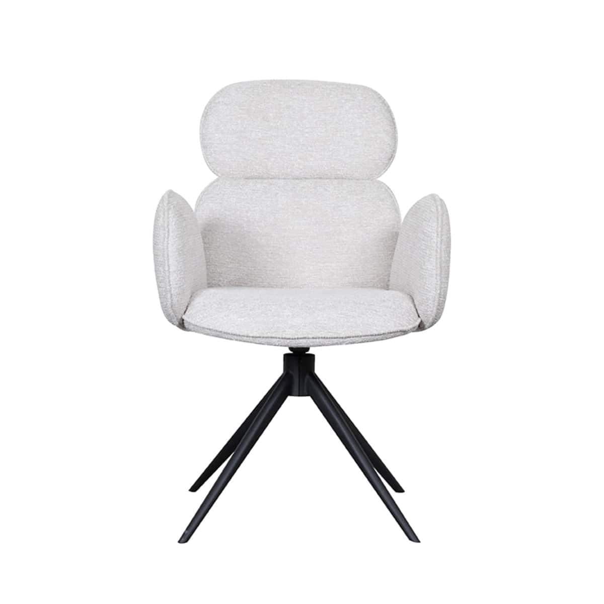 LABEL51 Eetkamerstoel Vidar - Naturel - Boucle - Afbeelding 3