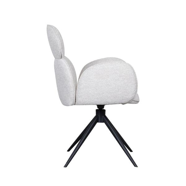 LABEL51 Eetkamerstoel Vidar - Naturel - Boucle - Afbeelding 4
