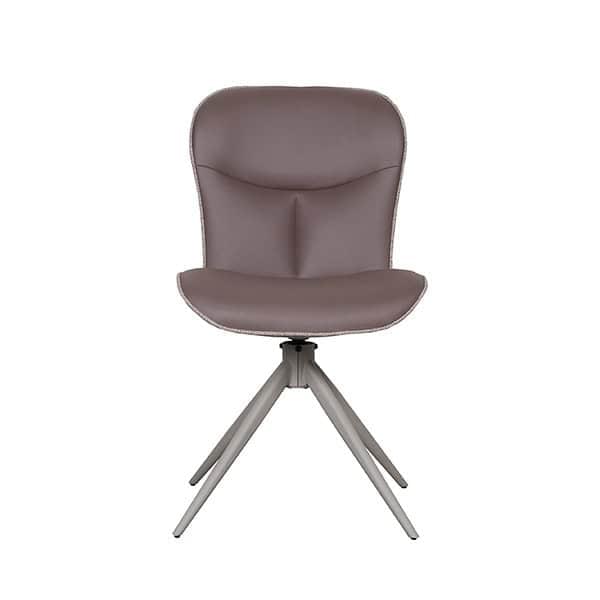 LABEL51 Eetkamerstoel Thorben - Bruin - Microfiber - Afbeelding 3