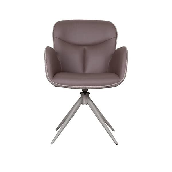 LABEL51 Eetkamerstoel Lasse - Bruin - Microfiber - Afbeelding 3