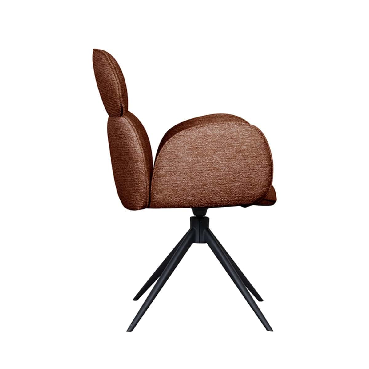 LABEL51 Eetkamerstoel Vidar - Terra - Boucle - Afbeelding 4