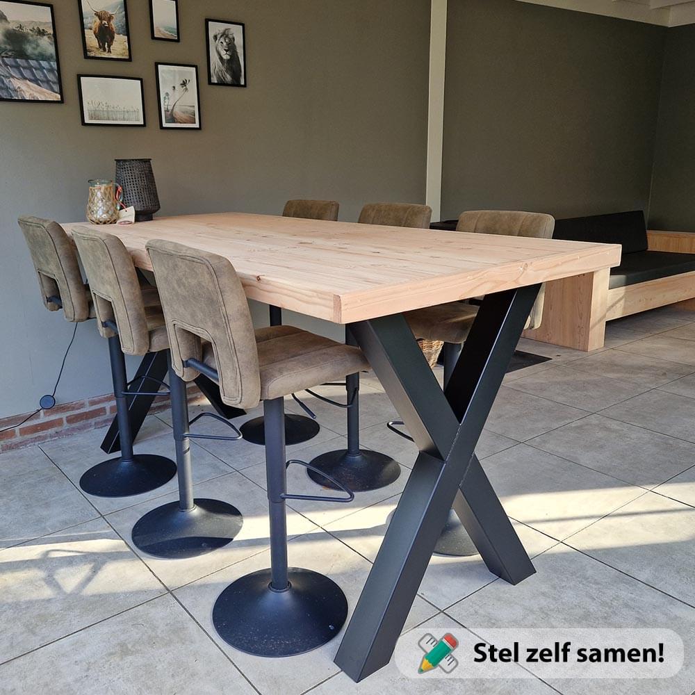 Bartafel buiten 6 personen