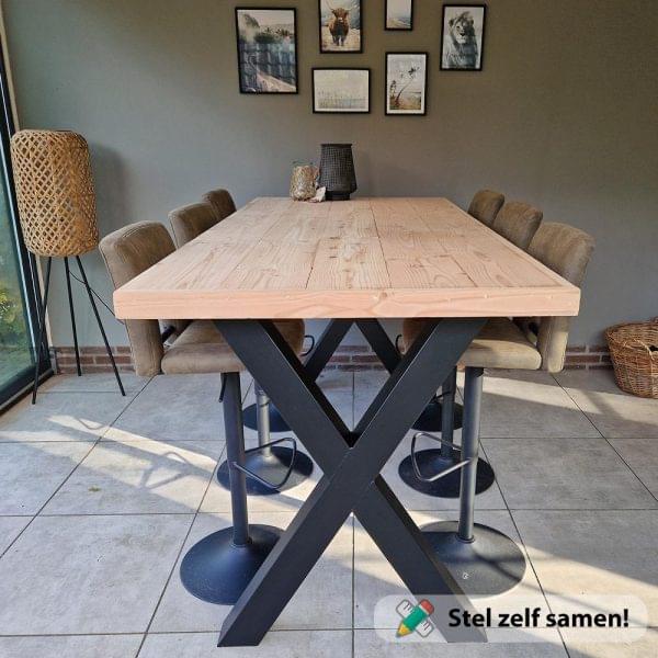 Houten bartafel