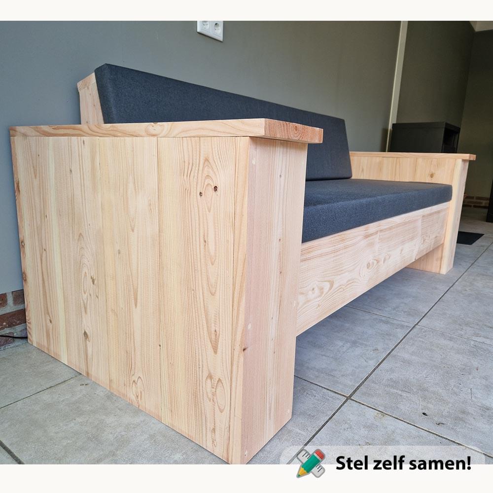 Loungebank douglas hout