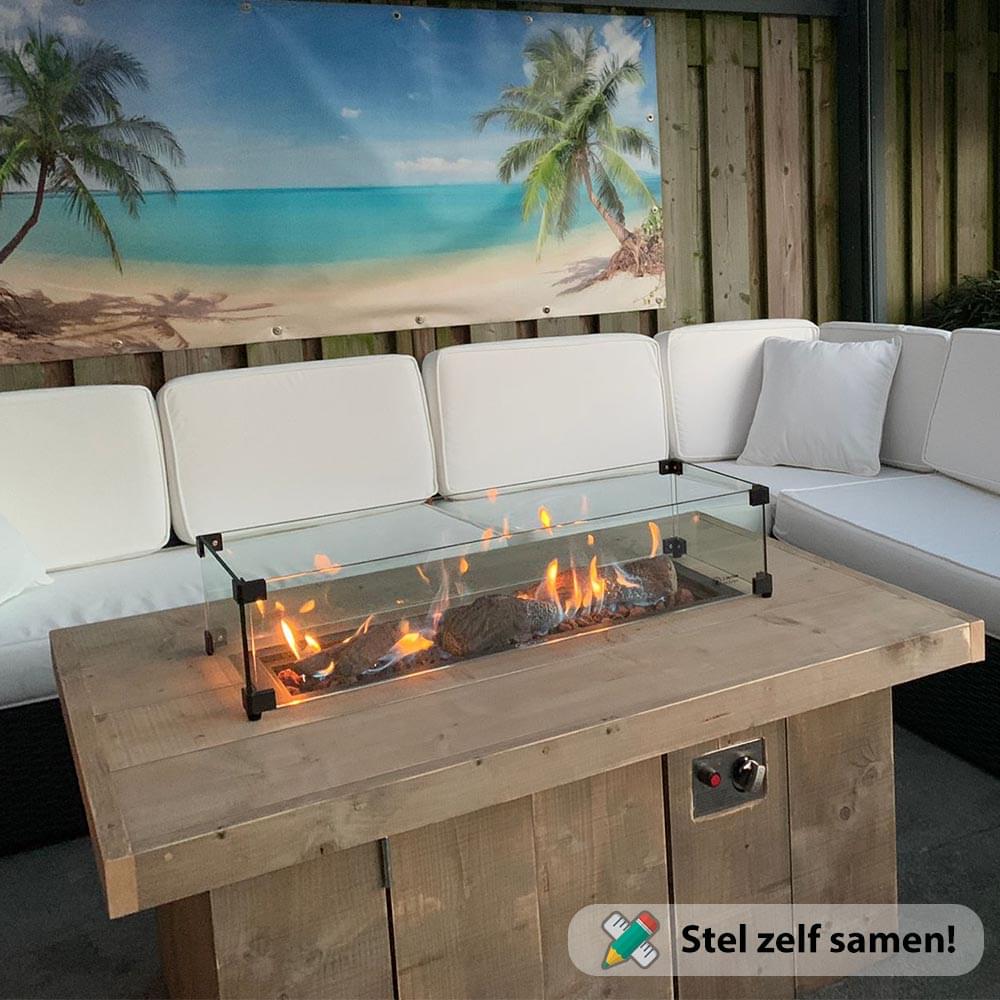 Steigerhouten vuurtafel - Afbeelding 11