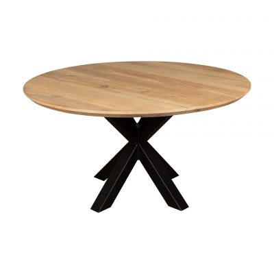 Eettafel rond.