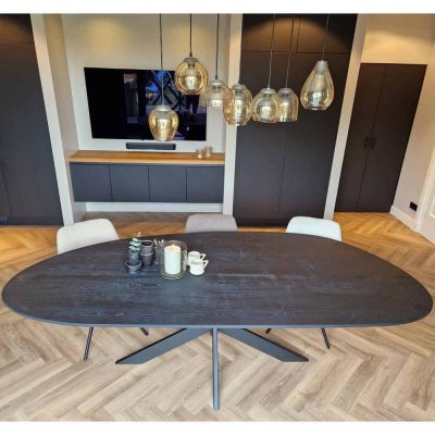 Houten organische tafel