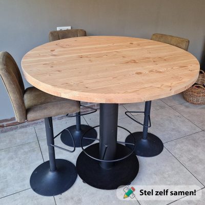 Ronde douglas sta tafel
